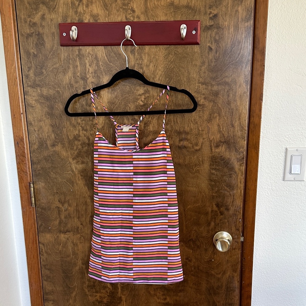 J. Crew Multicolor Striped Sleeveless Top
